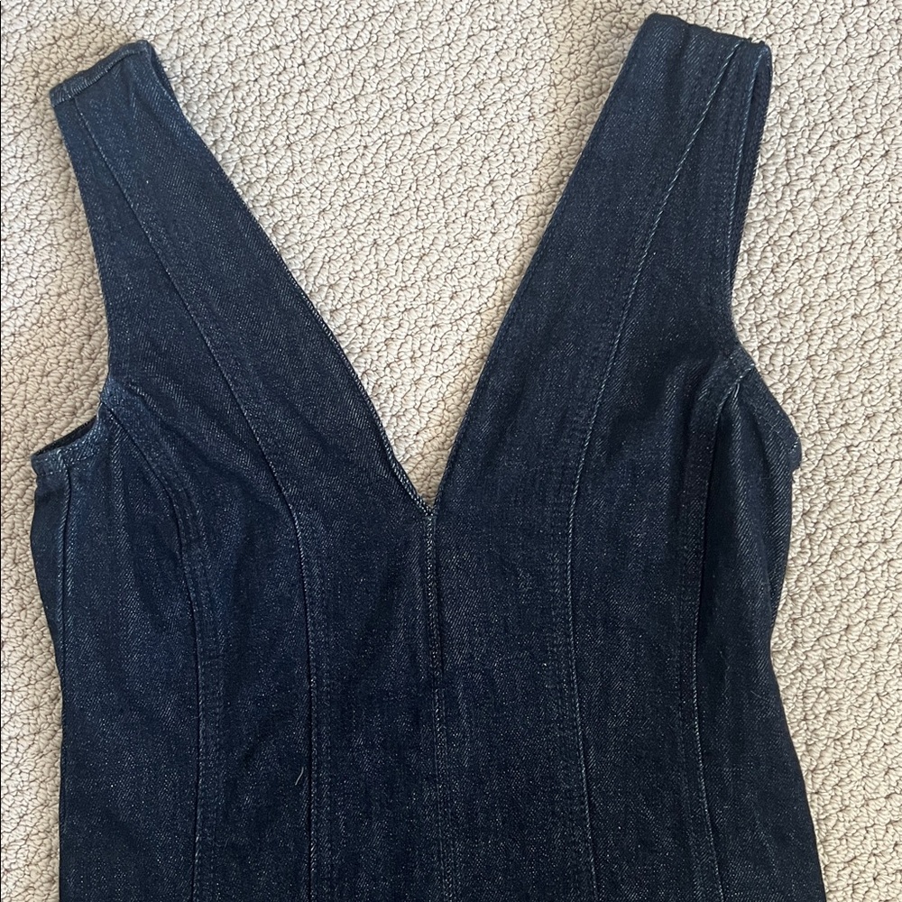 Zara ZW Collection Denim Mini Dress - Picture 3 of 6